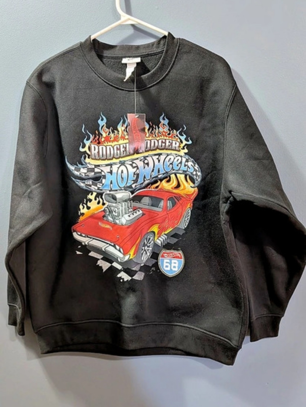 Hot Wheels Rodger Dodger Graphic Crewneck Sweatshirt Men's Small *B22